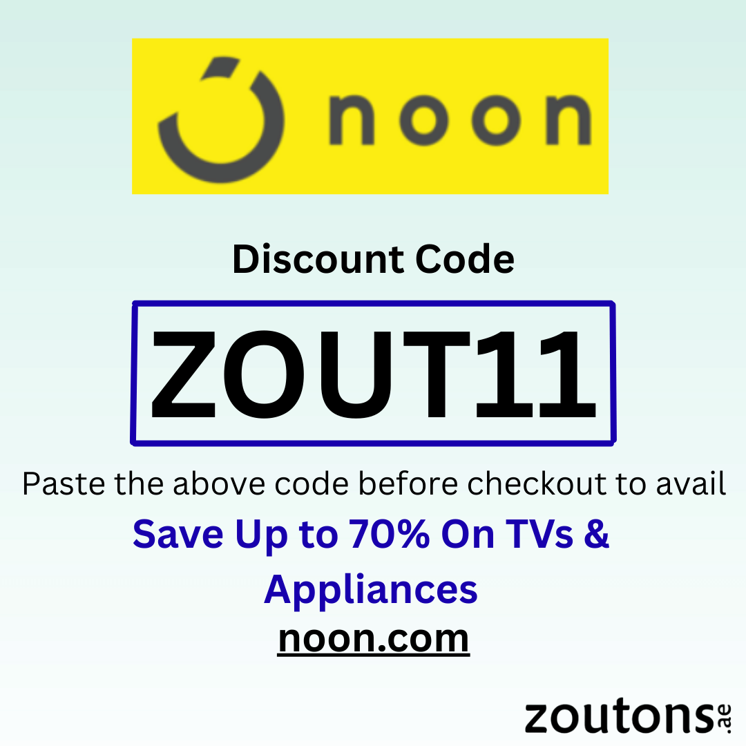 Use Noon Electronics Discount Code: ZOUT11