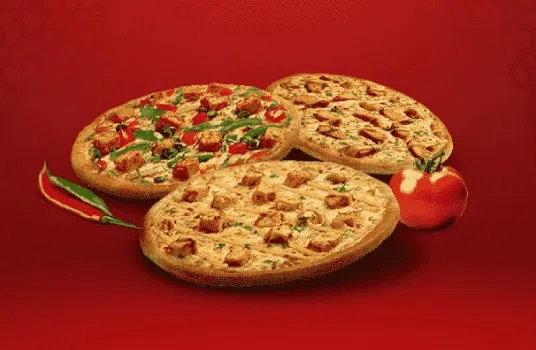 Desi-licious Triple S: Any 3 Small Pan Pizzas