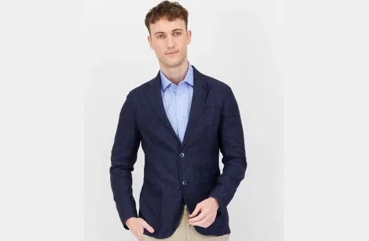 Ermenegildo Zegna Men Regular Fit Plain Long Sleeves Blazer