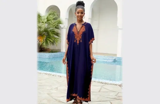 Plus Size Boho Kaftan Dress