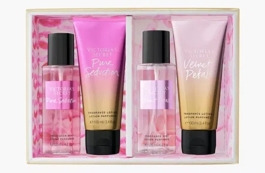 Victoria's Secret 4-Piece Body Spray & Lotion Travel Set