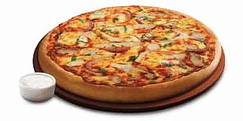 بيتزا دجاج باربيكيو مقابل: 45 درهم إماراتي

