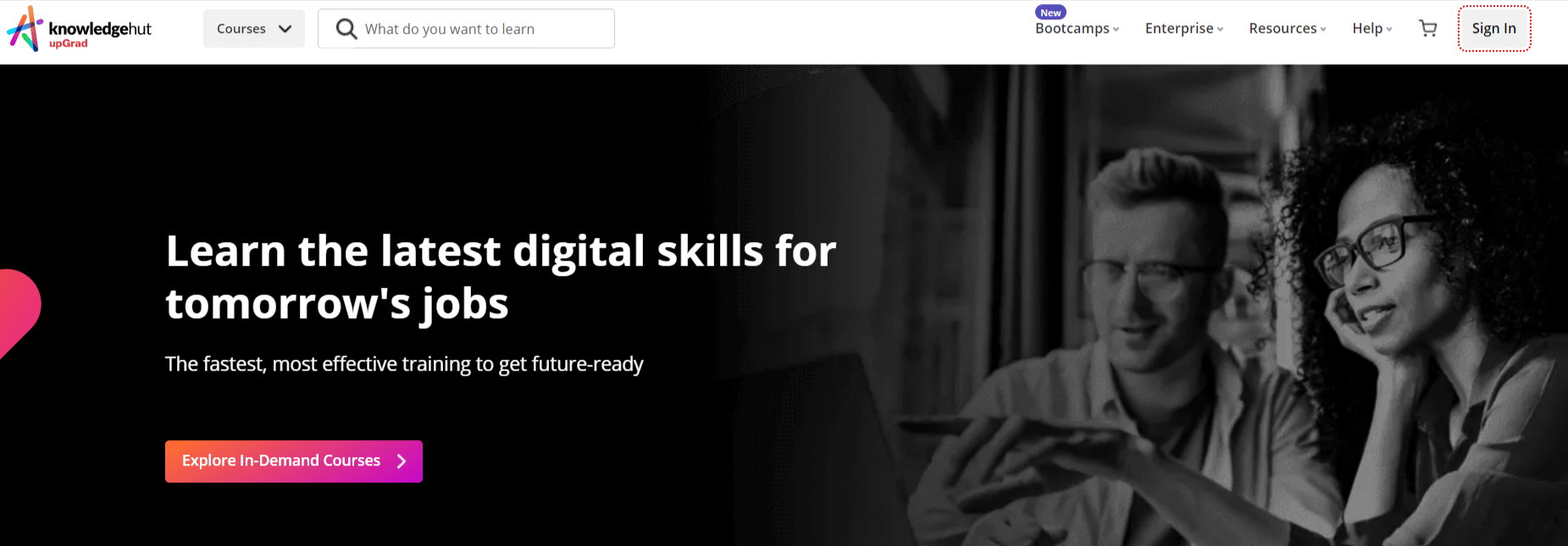 KnowledgeHut Homepage