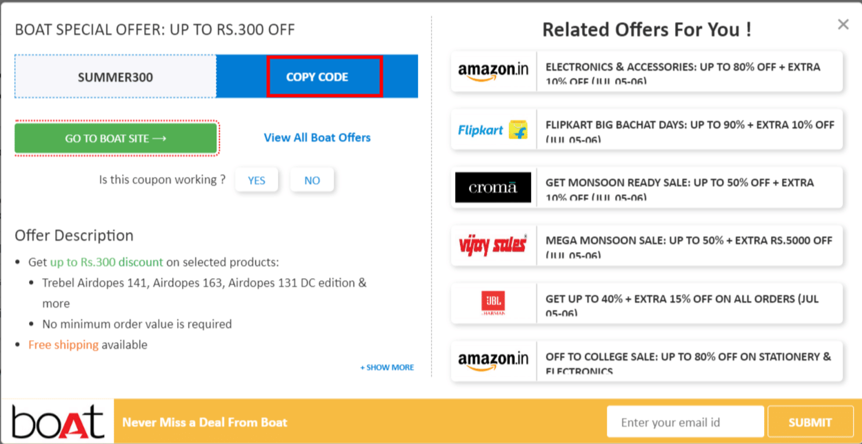 boAt Coupon Codes Up To 80 Off September 2024