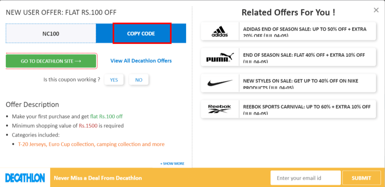 Decathlon Coupon Codes Up to 60 Off October 2024