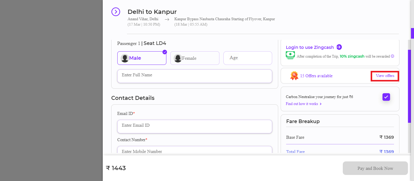 Zingbus Coupon Codes & Offers Flat 50 OFF October 2024