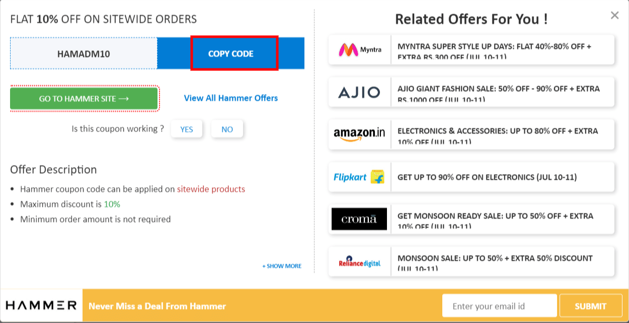 Hammer Coupon Codes Up To 80 Off September 2024