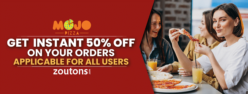 Mojo Pizza Coupons, Promo Codes, Offer: Flat 50% Off January 2023