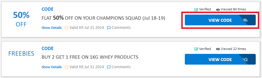 MyProtein coupon codes