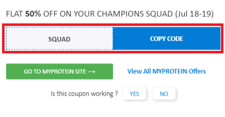 MyProtein promo codes