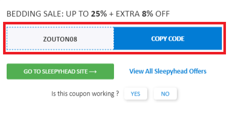 Sleepyhead promo codes