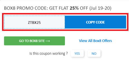 Box8 promo code