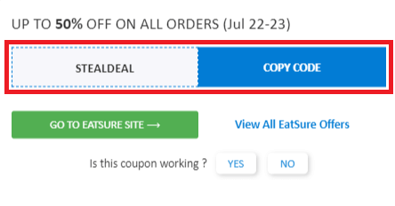 EatSure coupon codes