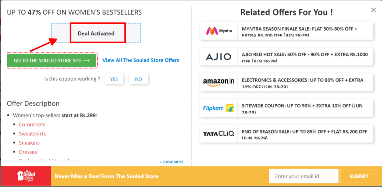 The Souled Store Coupon Codes Up to 75 Off October 2024