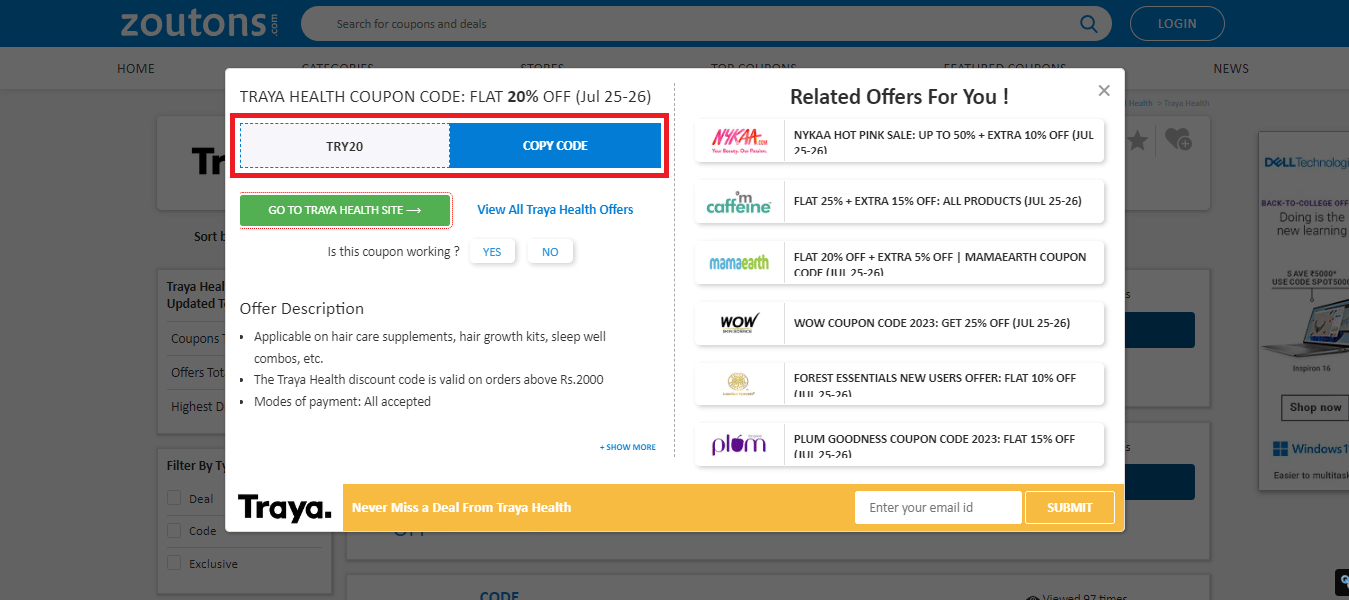 Traya Health Discount Codes & Coupons: Get 20% Off June 2024