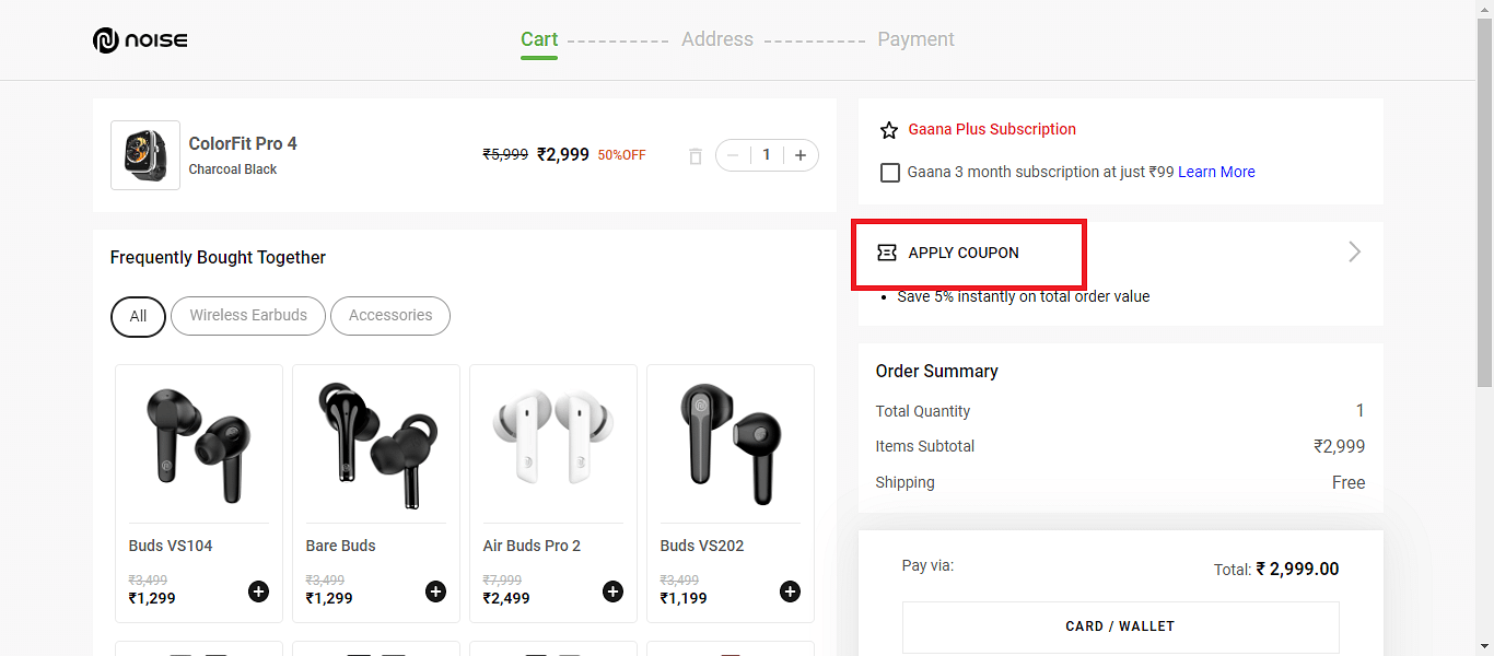 Noise earbuds coupon online code