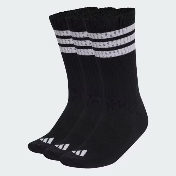 adidas 3-Stripes Cushioned Crew Socks, 3 Pair Pack adidas sale