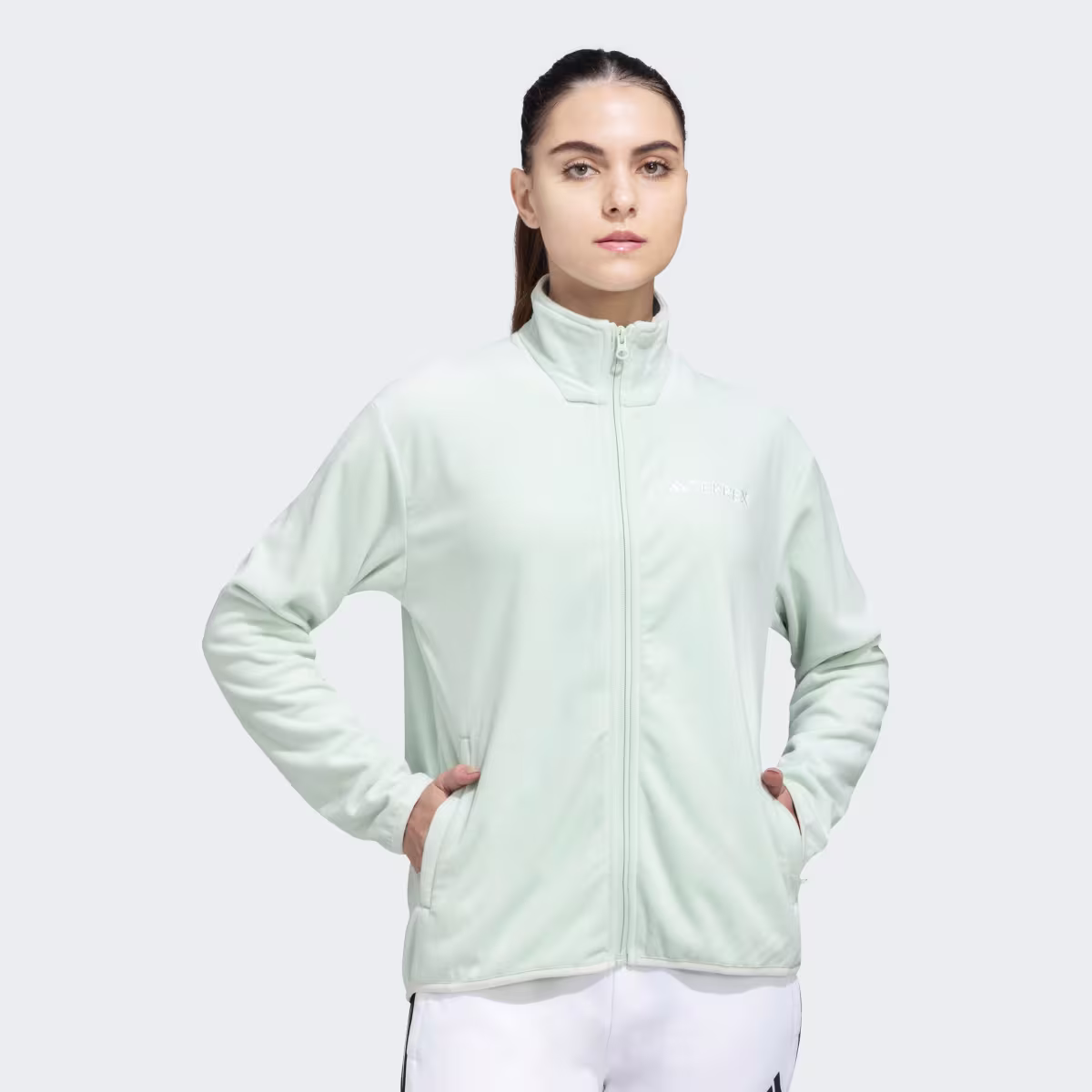 Essentials Full Zip Fleece Top Adidas sale