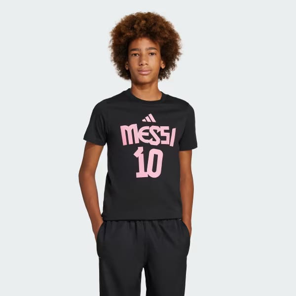 adidas Messi Name and Number Graphic Tee Kids adidas sale