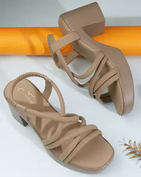 CHINRAAG Women Open-Toe Platform Sandals AJIO sale
