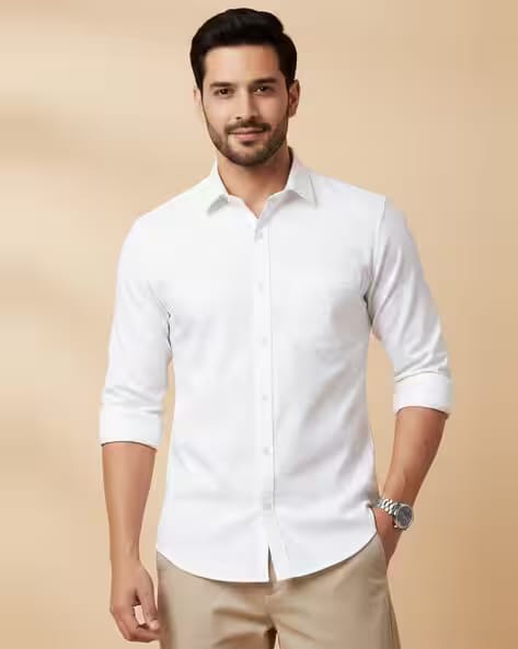 NEONOMAD Men Regular Fit Spread-Collar Shirt AJIO sale