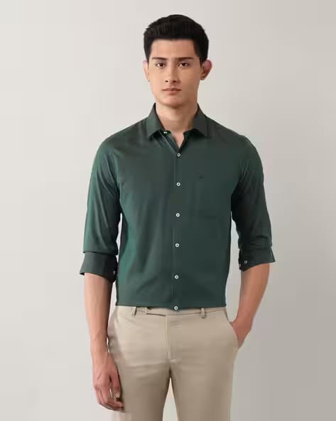ARROW Men Structured Slim Fit Cotton Formal Shirt AJIO sale