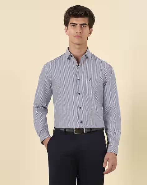 ALLEN SOLLY Men Slim Fit Spread-Collar Shirt AJIO sale