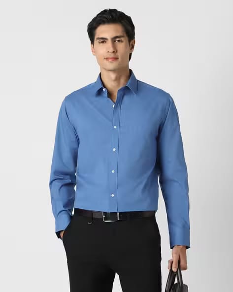PETER ENGLAND Men Slim Fit Full-Sleeve Formal Shirt AJIO sale