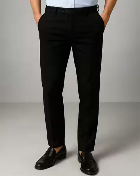 NEONOMAD Men Mid Rise Slim Fit Trousers AJIO sale
