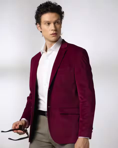 JOHN PLAYERS Men Single-Breasted Slim Fit Blazer AJIO sale