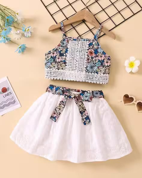 Ashikta Enterprise Girl Floral Print Fit & Flared Dress AJIO sale