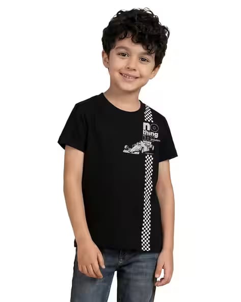 ALLEN SOLLY Boys Graphic Print Regular Fit Crew-Neck T-Shirt AJIO sale