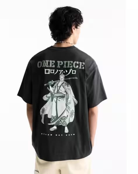 Crazybee X AG Men Graphic Print Oversized Crew-Neck T-Shirt AJIO sale
