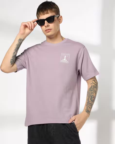 DNMX Men Relaxed Fit Crew-Neck T-Shirt AJIO sale