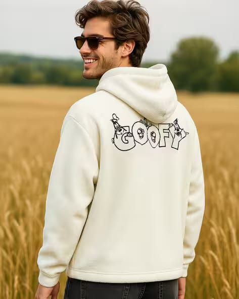 BEWAKOOF Men's Graphic Print Oversized Fit Hoodies AJIO sale