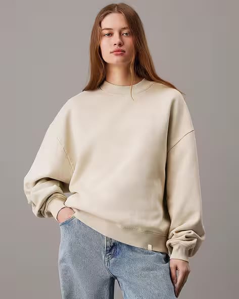 KOTTY Women Oversized Crew-Neck Sweatshirt AJIO sale