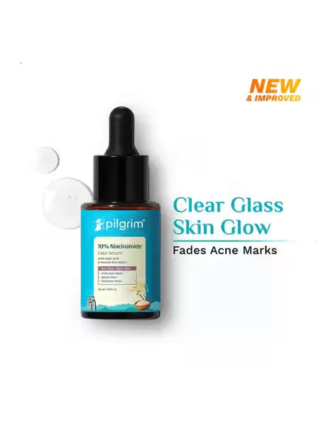 Pilgrim 10 Niacinamide with Kojic Acid And Korean Rice Water Face Serum for Clear And Glass Skin AJIO sale