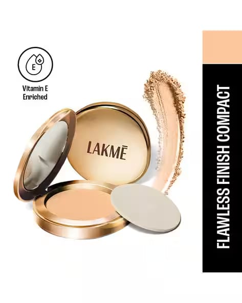 LAKME 9 to 5 Powerplay Matte Compact Oil Control Formula with Vitamin E - Melon AJIO sale