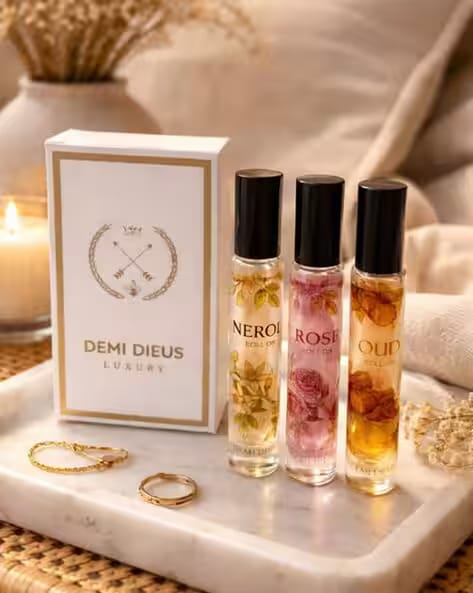 DEMI DIEUS Women Set of 3 Long-Lasting Roll-On Perfumes AJIO sale