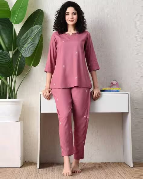 ICHAA Women Floral Print Top & Pyjamas Set AJIO sale