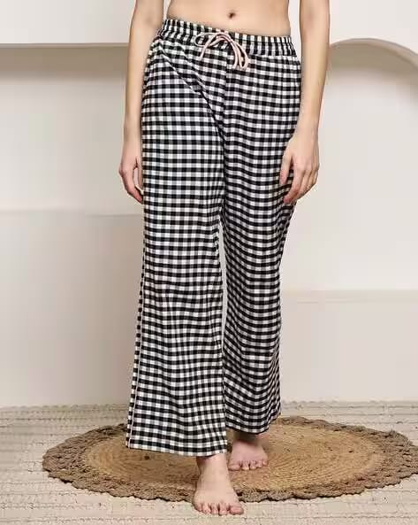NEUDIS Women Checked Regular Fit Pyjamas AJIO sale