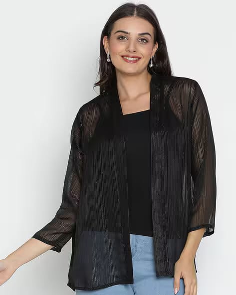 Draax Fashions Women Printed Regular Fit Shrug AJIO sale