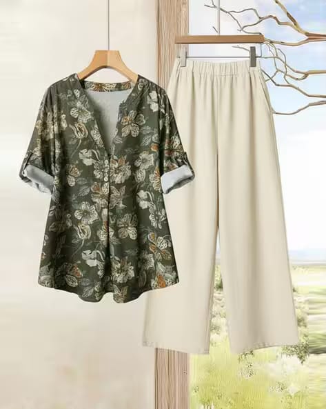 SVARAA Women Floral Print 2-Piece Co-Ord Set AJIO sale