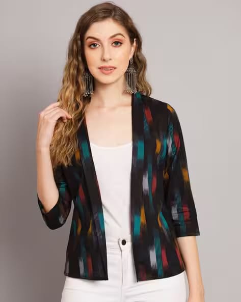 Nyrika Women Printed Regular Fit Shrug AJIO sale