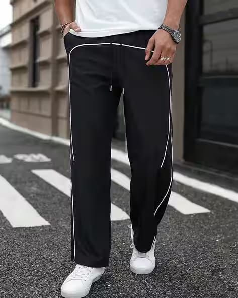 Hivora Men Straight Track Pants with Insert Pockets AJIO sale