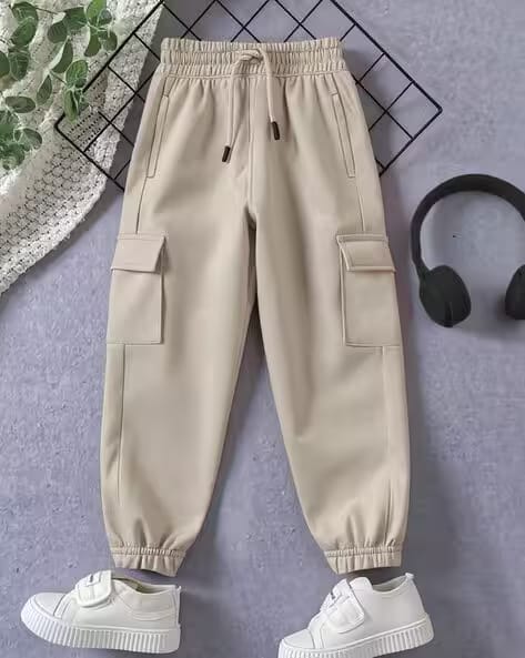 Trampoline Joggers with Drawstring Waistband AJIO sale
