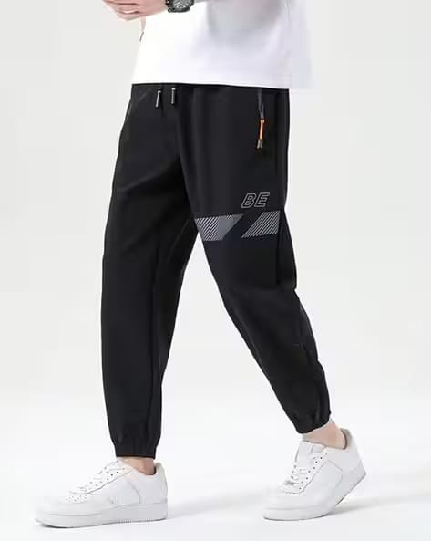 POSHAX Men Mid-Rise Joggers with Elasticated Drawstring Waist AJIO sale
