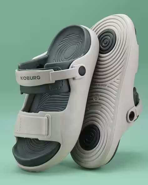 KOBURG Boys Slip-On Clogs with Velcro-Fastening AJIO sale