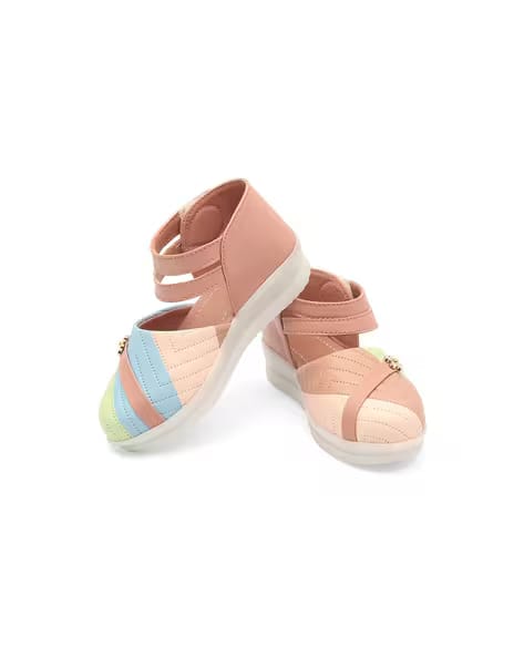 FREEPLAY Girls Flat Sandals with Synthetic Upper AJIO sale
