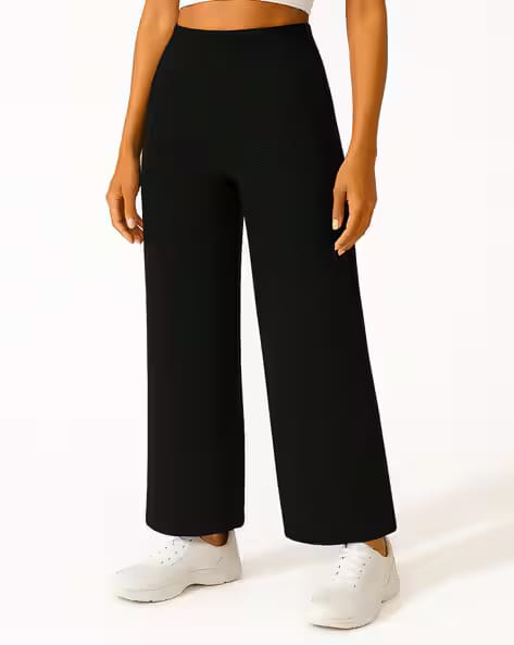 Fabflee X AG Women Relaxed Fit Tousers with Elasticated Waist AJIO sale